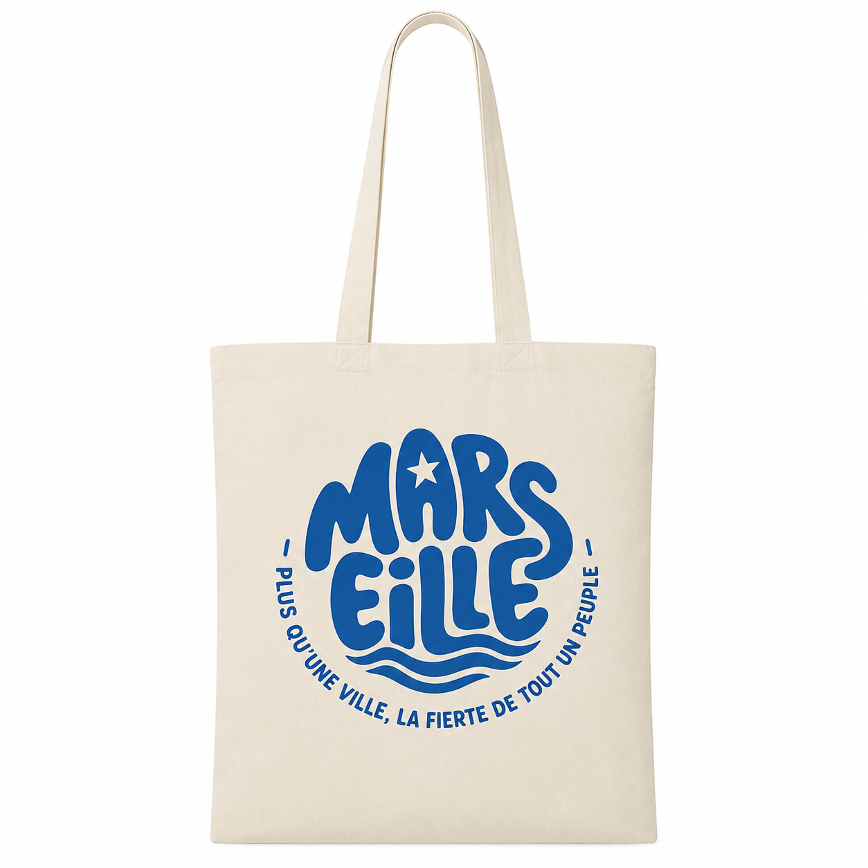 Tote Bag "summer" blanc et bleu