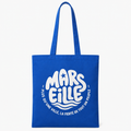Tote Bag "summer" Bleu et blanc