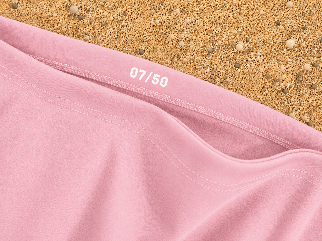 T-shirt « Summer » marseille rose et blanc