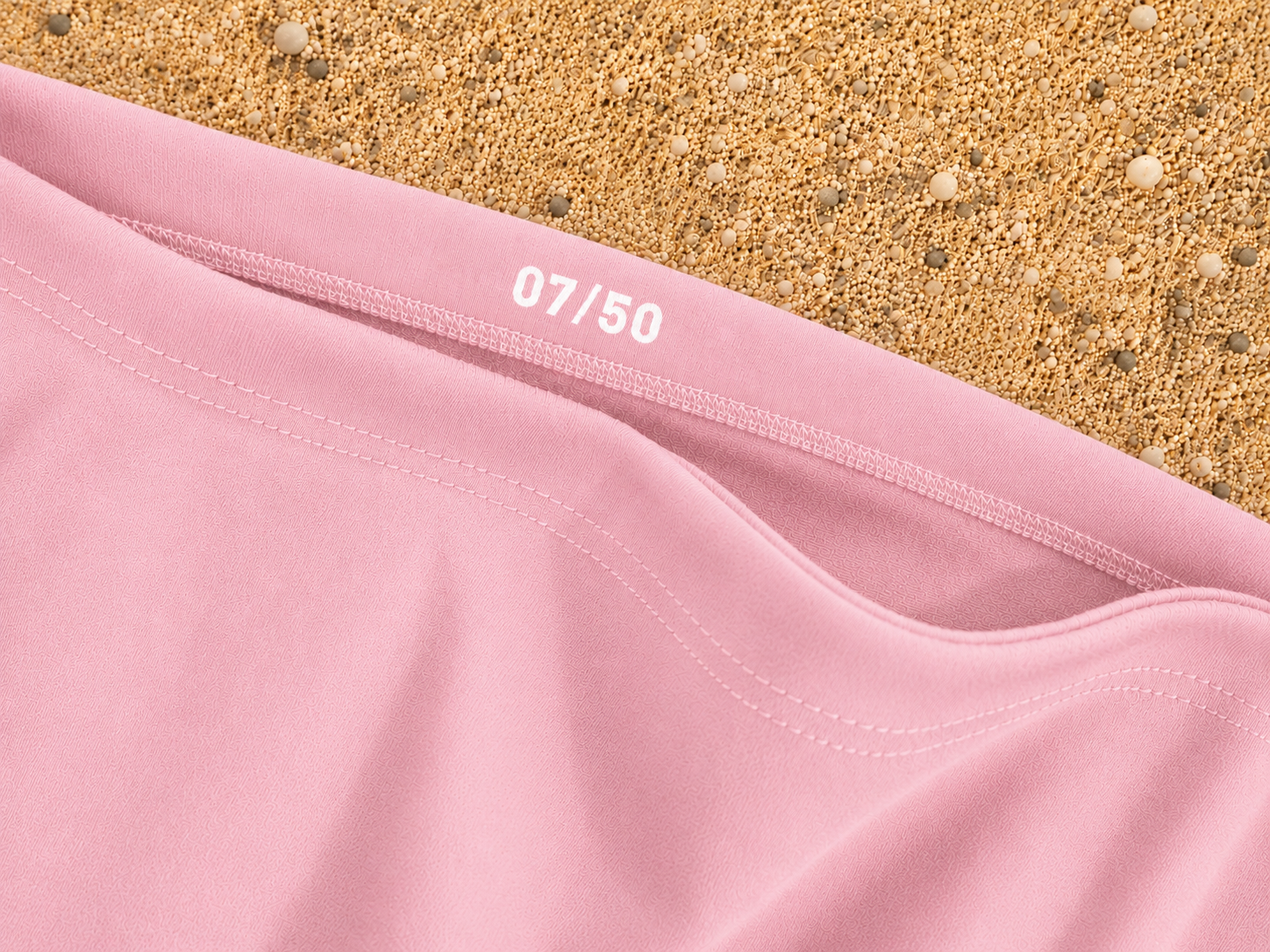T-shirt « Summer » marseille rose et blanc