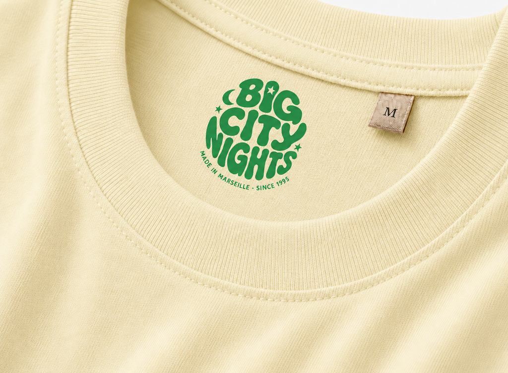 T-shirt « Summer » marseille vanilla green